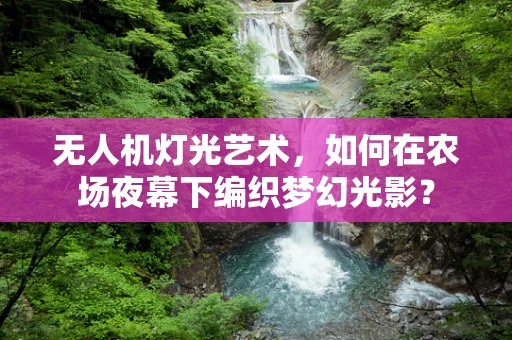 无人机灯光艺术，如何在农场夜幕下编织梦幻光影？