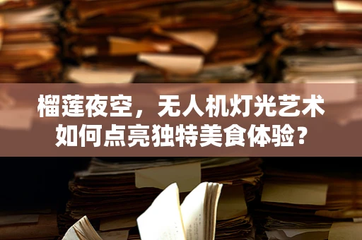 榴莲夜空，无人机灯光艺术如何点亮独特美食体验？