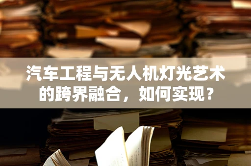 汽车工程与无人机灯光艺术的跨界融合，如何实现？
