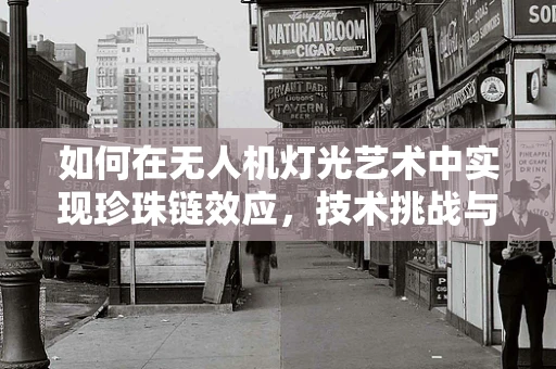 如何在无人机灯光艺术中实现珍珠链效应，技术挑战与创意解决方案？