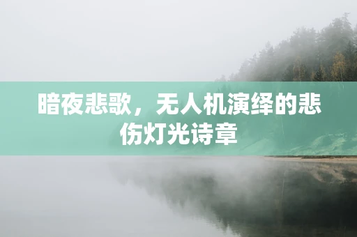暗夜悲歌，无人机演绎的悲伤灯光诗章