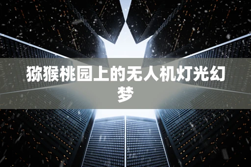 猕猴桃园上的无人机灯光幻梦