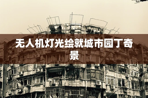 无人机灯光绘就城市园丁奇景