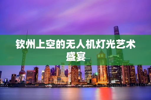 钦州上空的无人机灯光艺术盛宴
