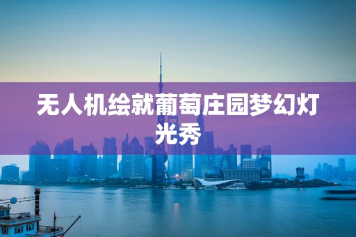 无人机绘就葡萄庄园梦幻灯光秀