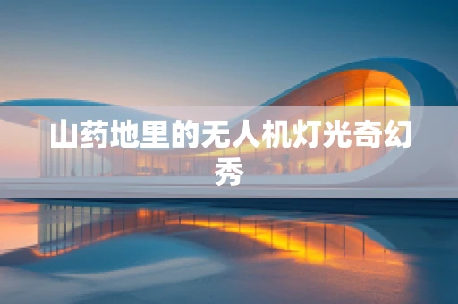 山药地里的无人机灯光奇幻秀