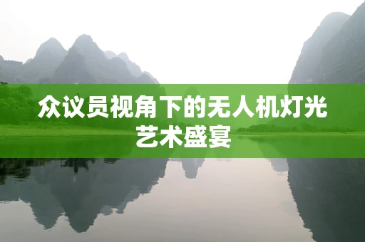 众议员视角下的无人机灯光艺术盛宴