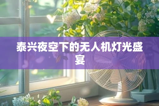 泰兴夜空下的无人机灯光盛宴