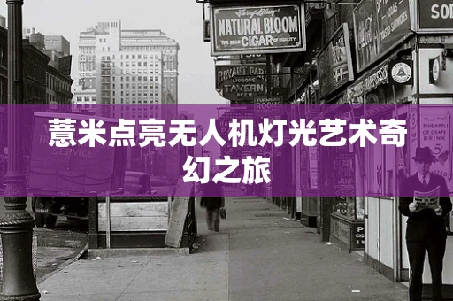薏米点亮无人机灯光艺术奇幻之旅
