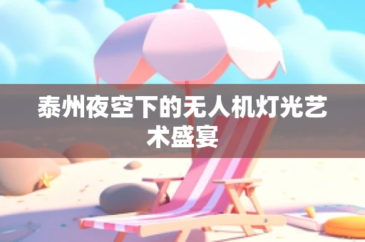 泰州夜空下的无人机灯光艺术盛宴