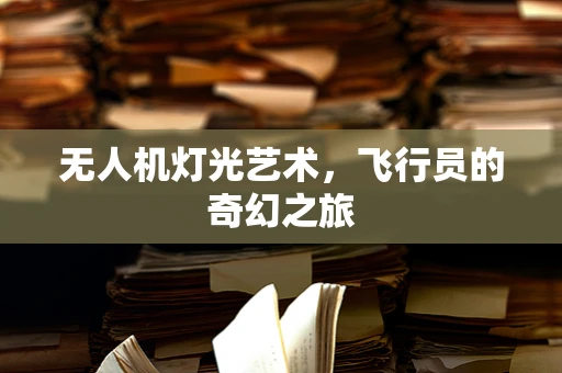 无人机灯光艺术，飞行员的奇幻之旅