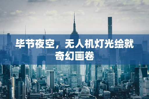 毕节夜空，无人机灯光绘就奇幻画卷