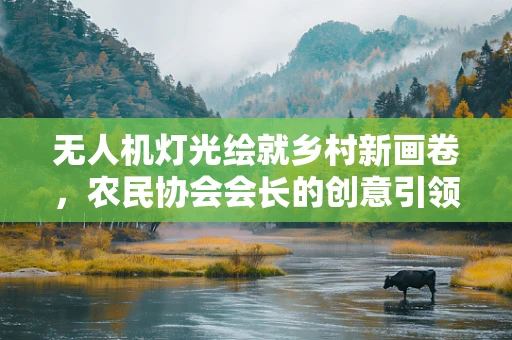 无人机灯光绘就乡村新画卷，农民协会会长的创意引领