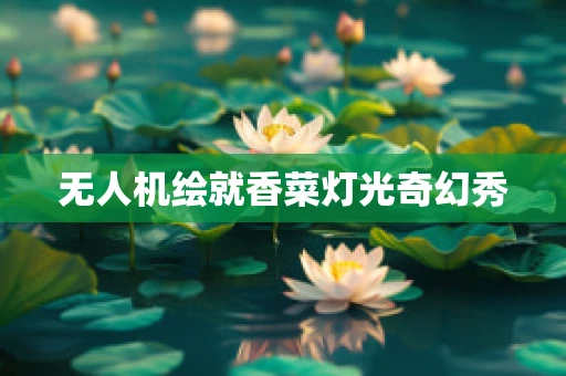 无人机绘就香菜灯光奇幻秀