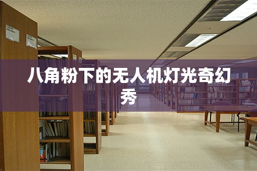八角粉下的无人机灯光奇幻秀