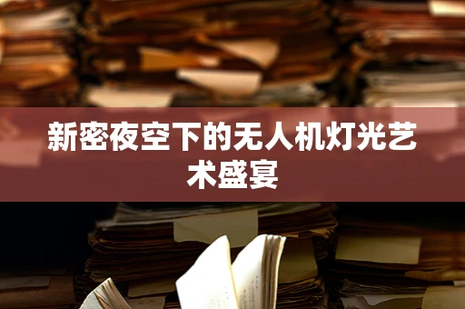 新密夜空下的无人机灯光艺术盛宴