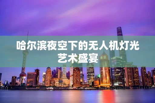 哈尔滨夜空下的无人机灯光艺术盛宴