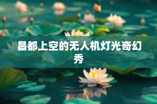 昌都上空的无人机灯光奇幻秀