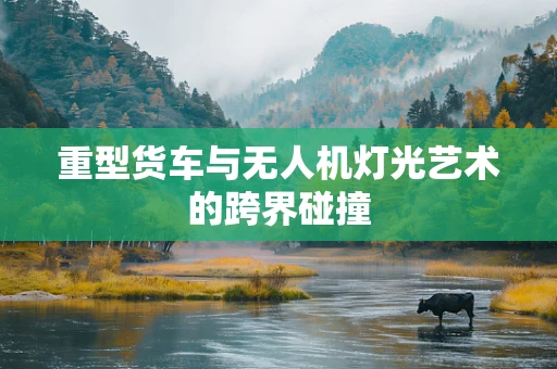 重型货车与无人机灯光艺术的跨界碰撞