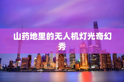 山药地里的无人机灯光奇幻秀