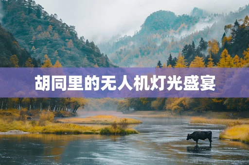 胡同里的无人机灯光盛宴