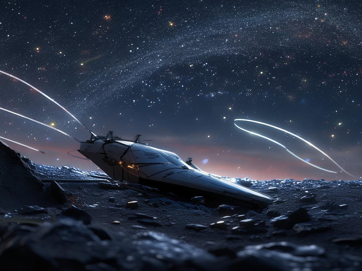 无人机灯光艺术与深空探测器的梦幻联动