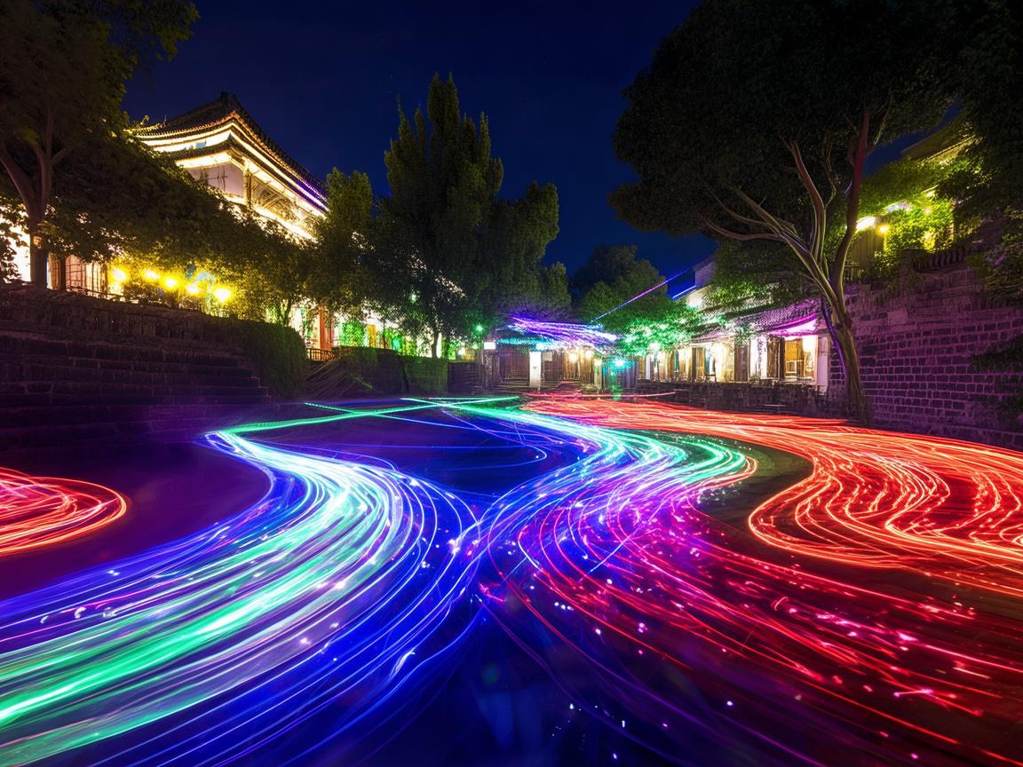 余姚之夜，无人机灯光艺术的璀璨绽放