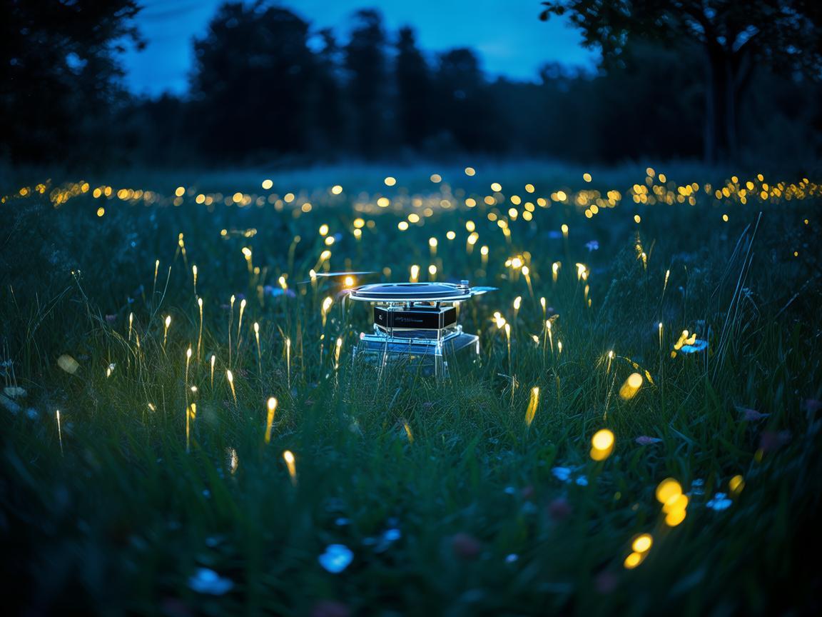夏夜，无人机绘就光影诗章