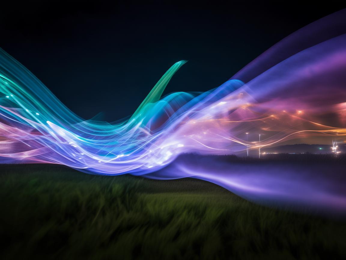 无人机灯光绘出的同情乐章