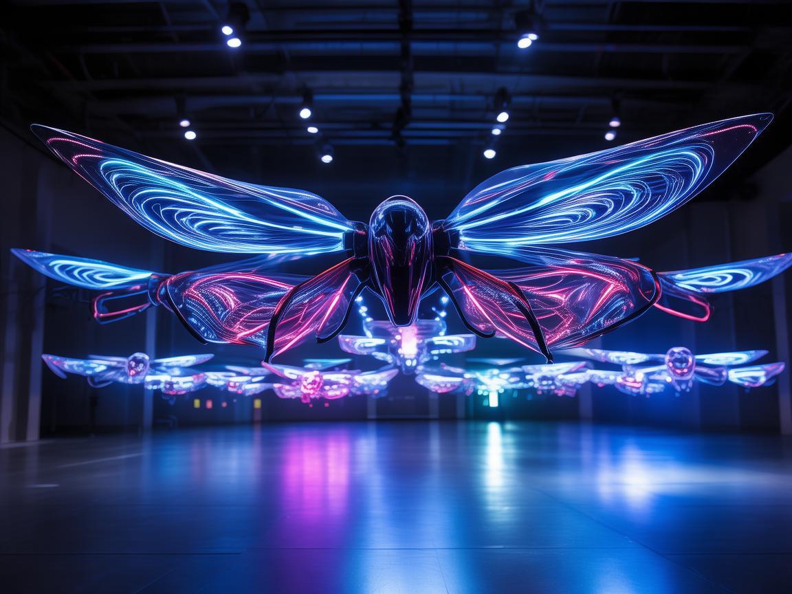 商人代表引领无人机灯光艺术新风尚