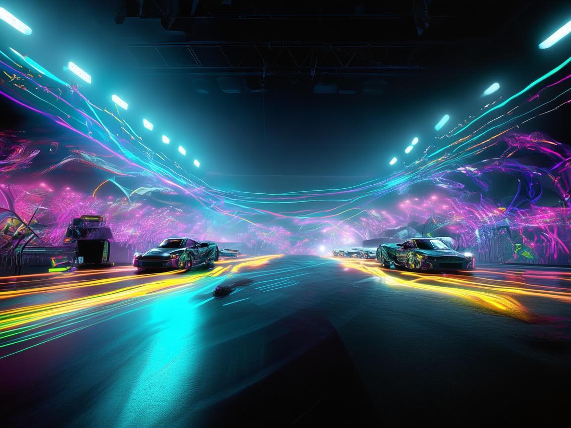 赛车场俱乐部,无人机灯光艺术的激情舞台