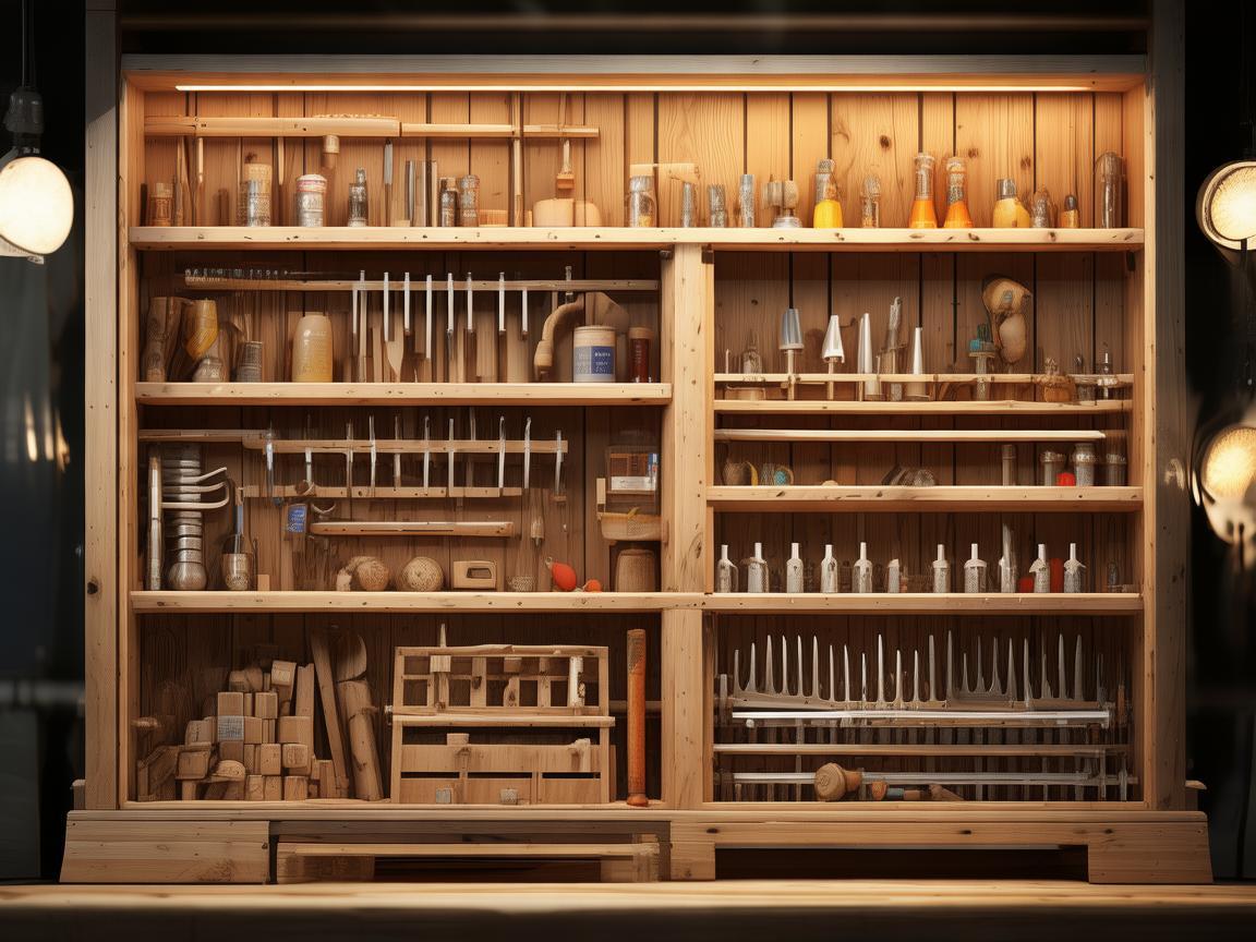 五金店工具架与无人机灯光艺术的奇妙融合