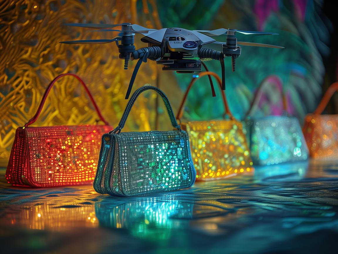 无人机编织手袋光影梦幻奇景