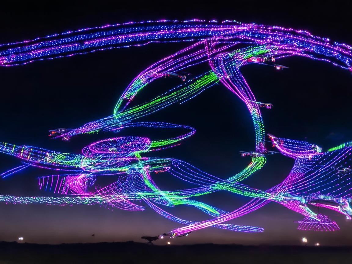 无人机灯光艺术，十项全能的视觉盛宴
