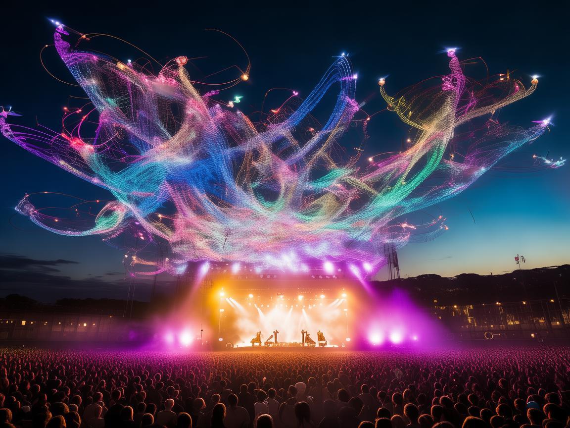 无人机灯光艺术助力音乐会巡演