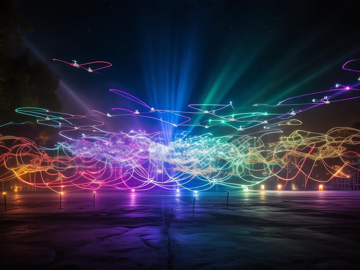 无人机灯光秀，点亮夜空的惊喜盛宴