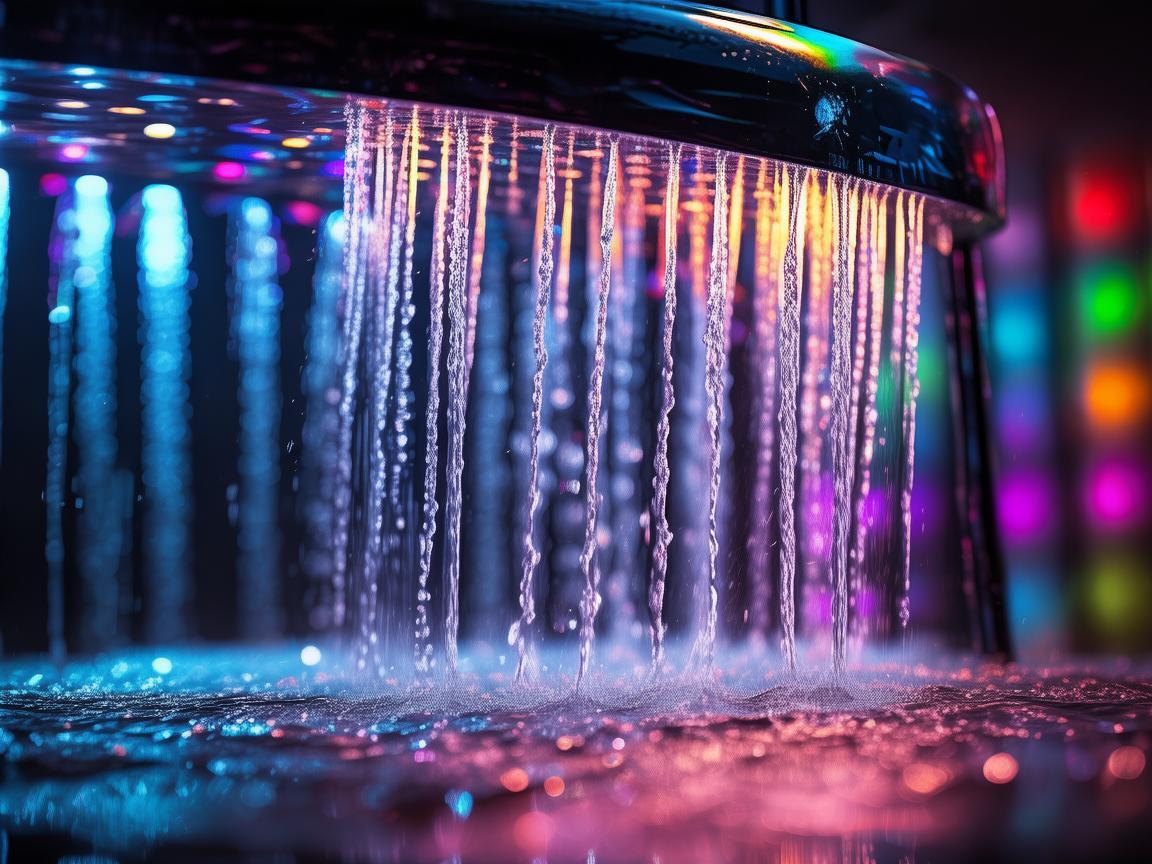无人机灯光秀，淋浴器下的奇幻光影