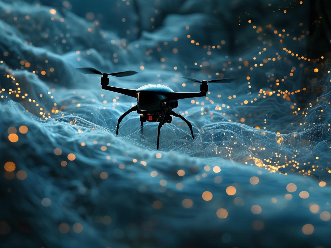 无人机灯光艺术演绎肺脓肿防治