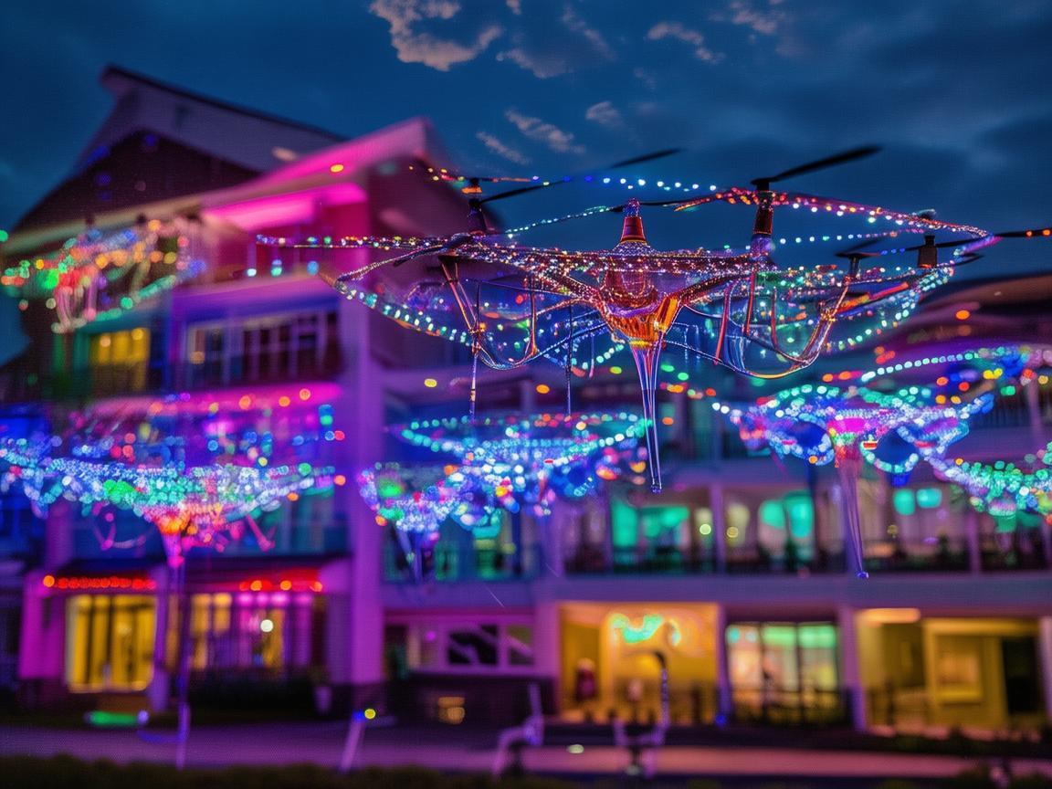 生活委员与无人机灯光艺术，点亮生活之美