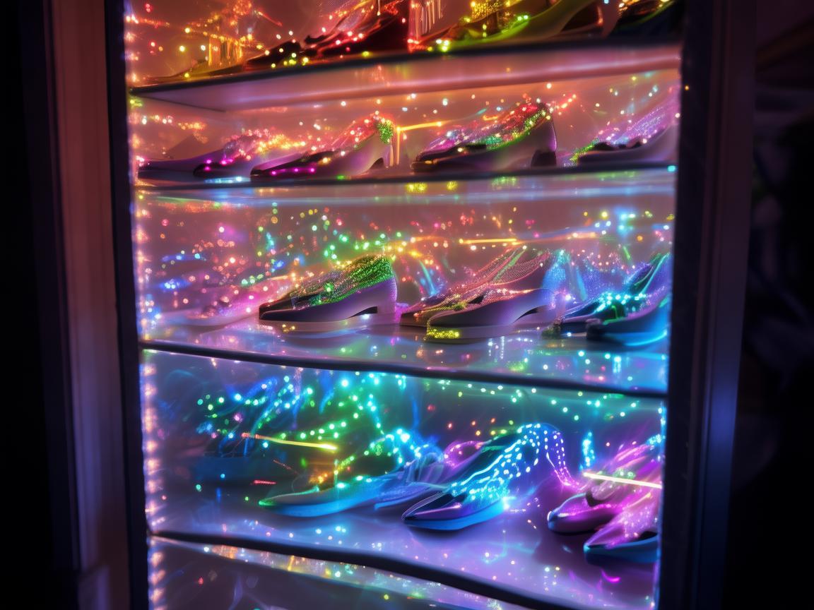 鞋柜隔板上的无人机灯光奇幻秀