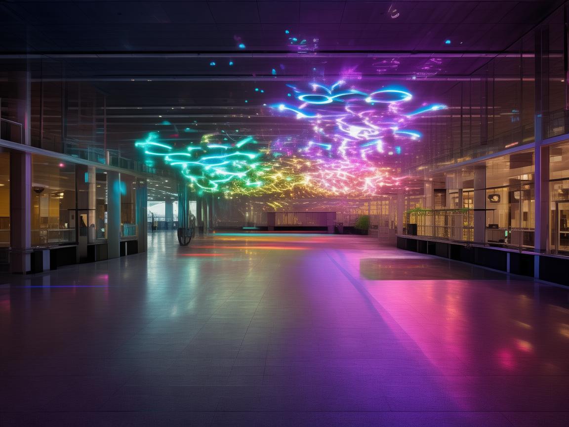 无人机灯光艺术点亮候机厅奇幻之旅 无人机灯光艺术点亮候机厅奇幻之旅