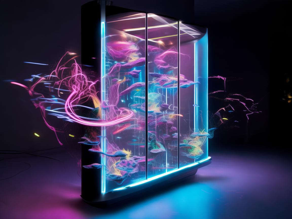 无人机灯光秀，折叠衣柜上的奇幻光影之旅