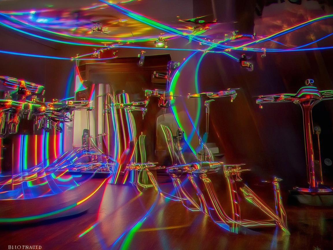 衣柜隔板上的无人机灯光秀 衣柜隔板上的无人机灯光秀