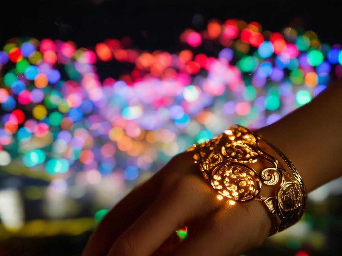手镯镯身,无人机灯光艺术的璀璨华章