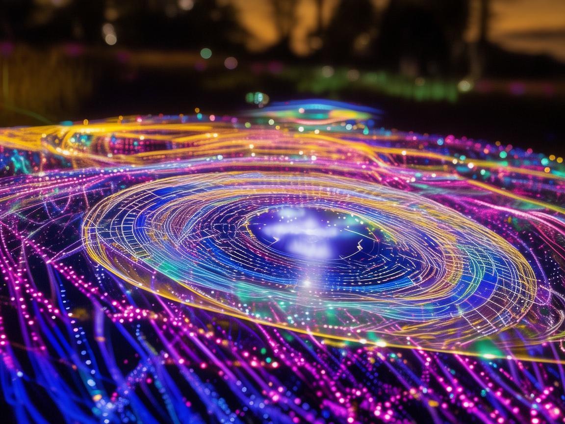 无人机灯光艺术与放射化学的奇妙融合