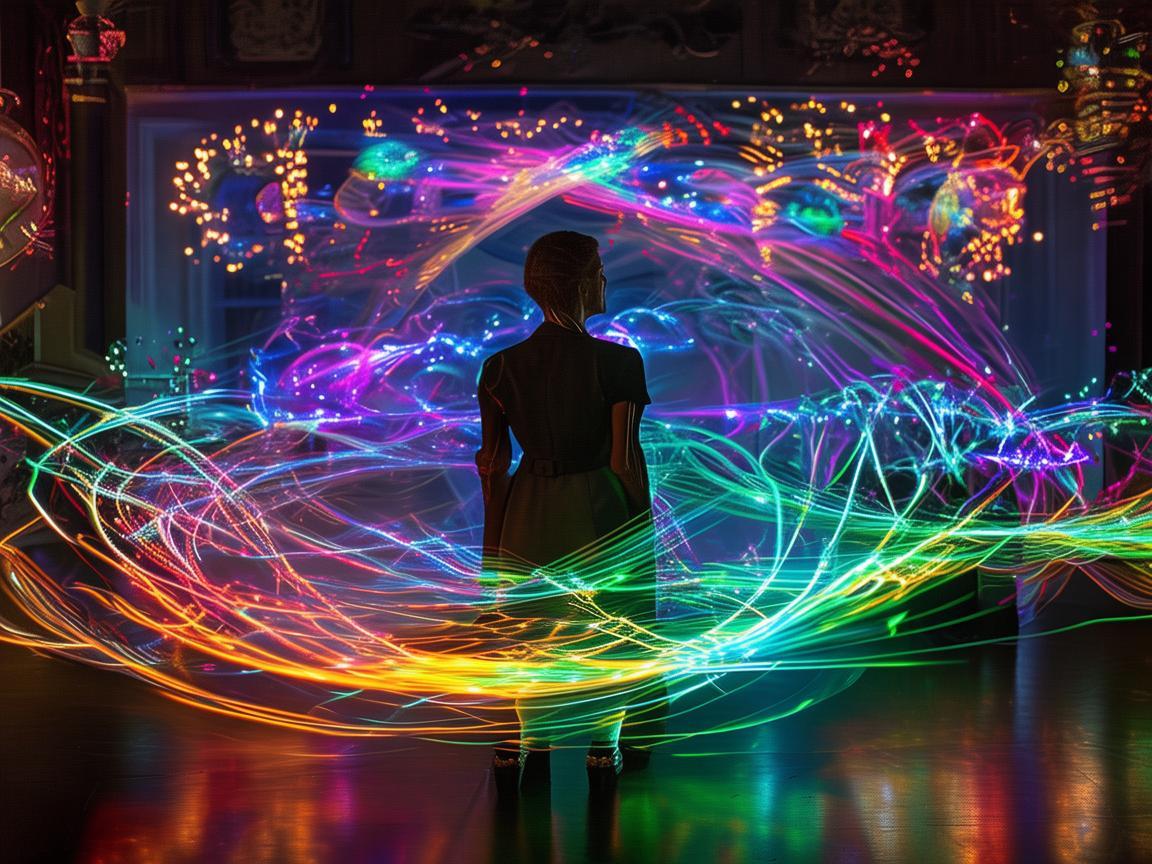 主持人引领下的无人机灯光艺术盛宴 主持人引领下的无人机灯光艺术盛宴