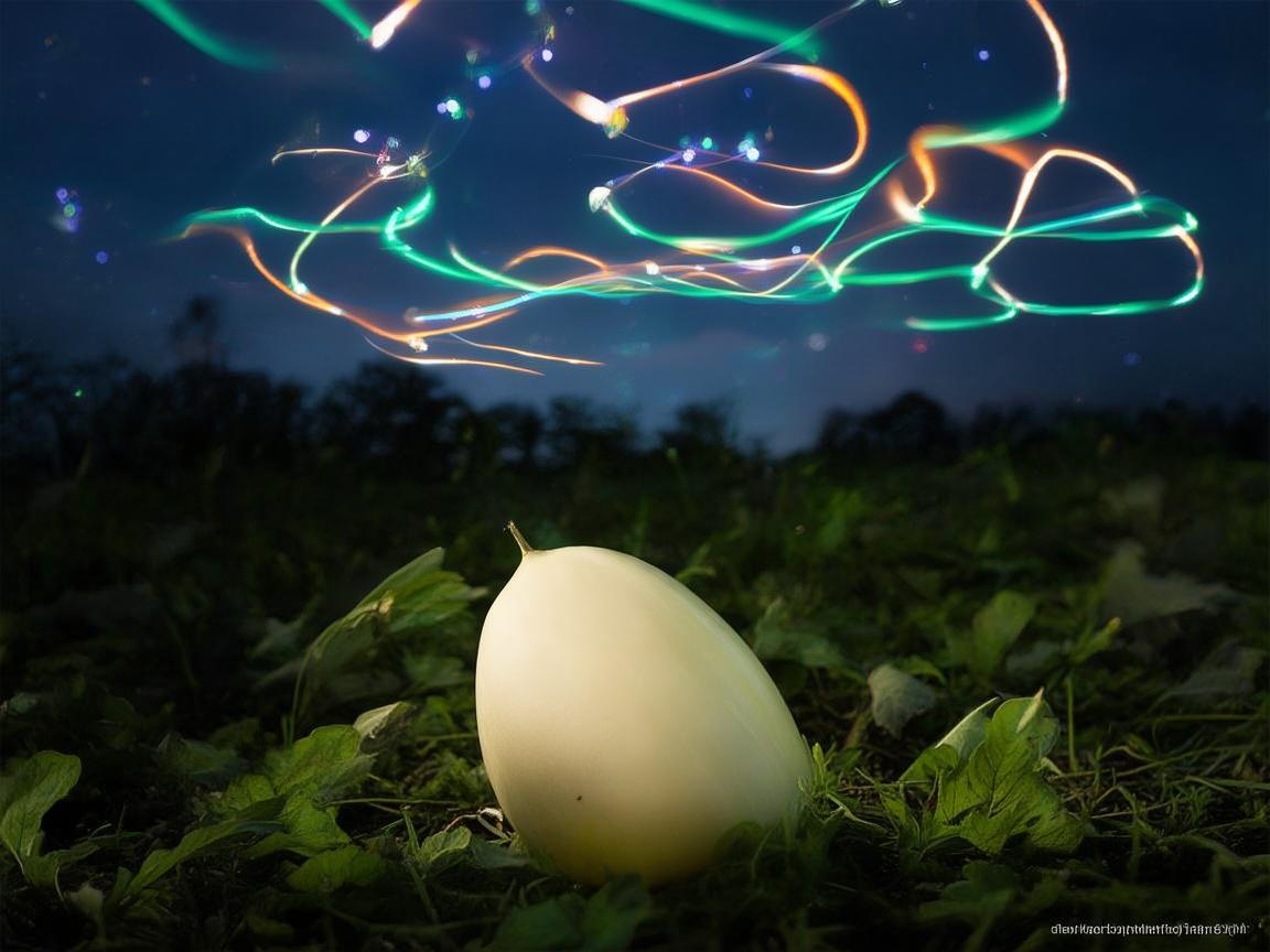 白兰瓜与无人机灯光艺术的梦幻交织
