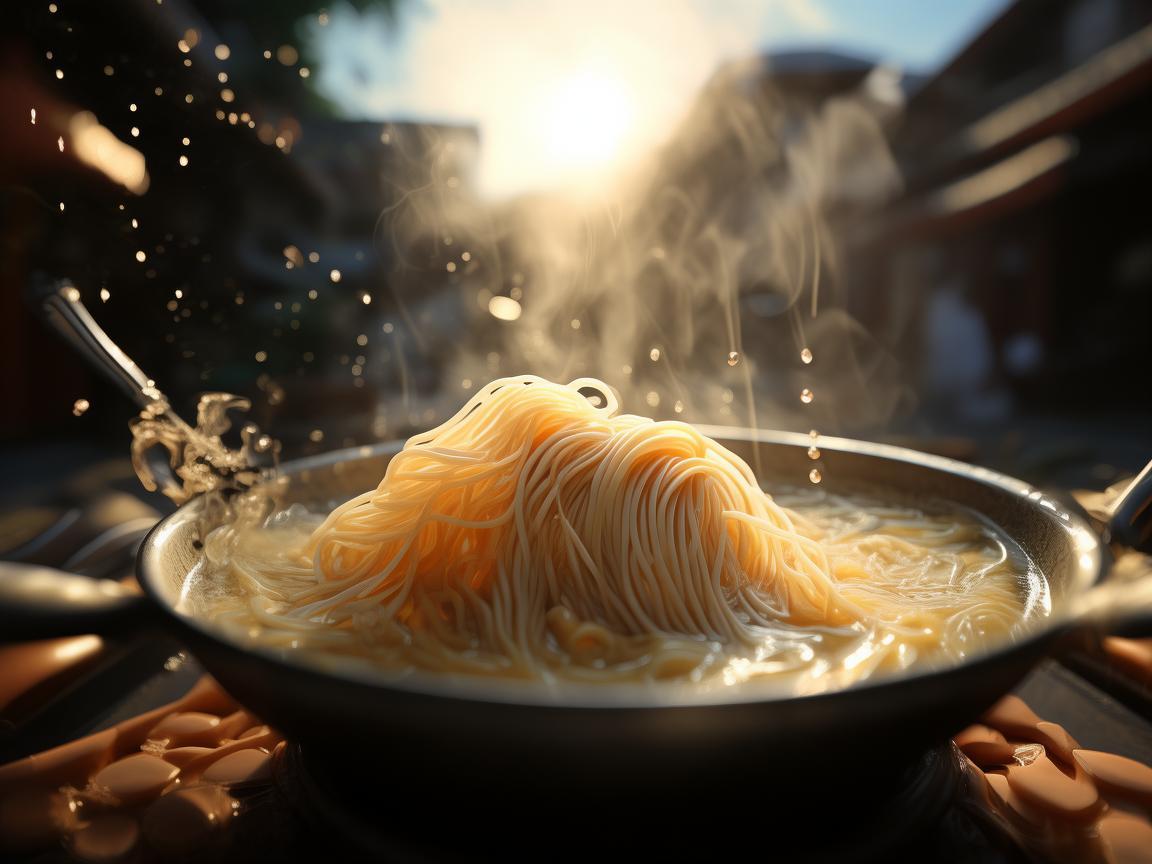 无人机绘就兰州拉面光影画卷