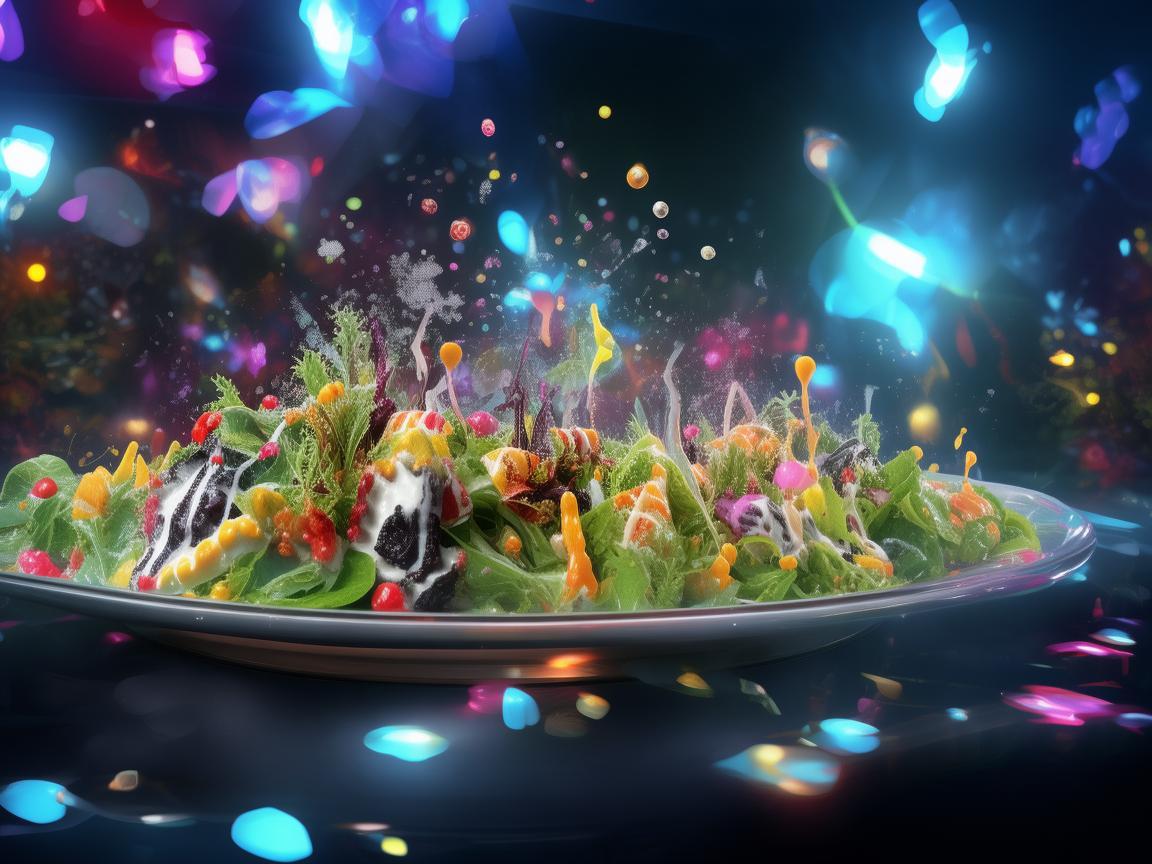 沙拉酱与无人机灯光艺术的梦幻交织