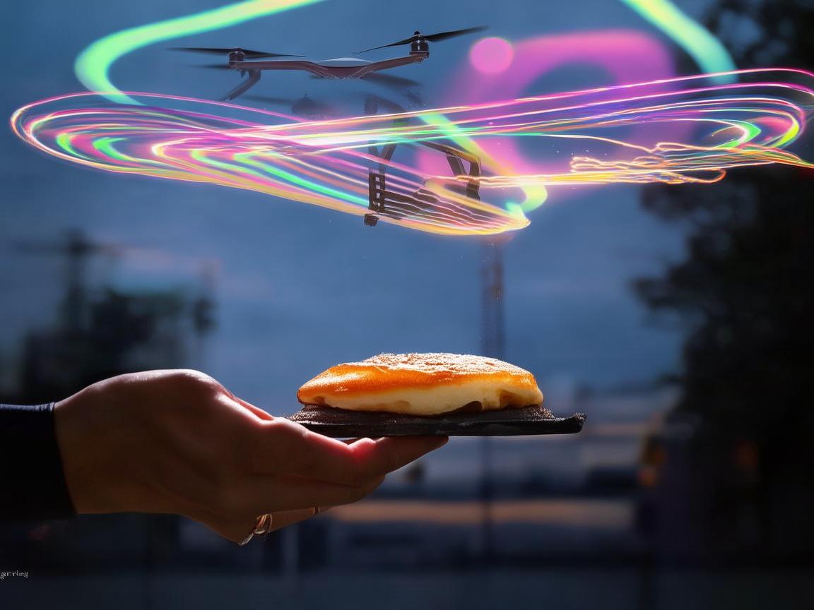 手抓饼与无人机灯光艺术的奇妙邂逅